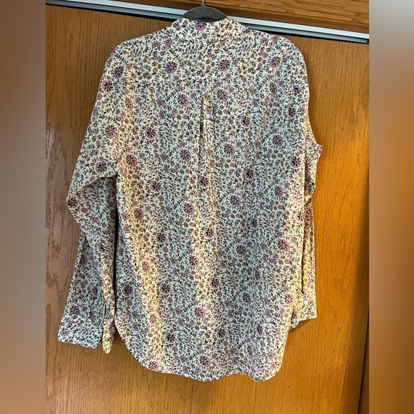 Xirena Beau Buttondown oversized Floral Print Women's Top size large - Picture 10 of 11